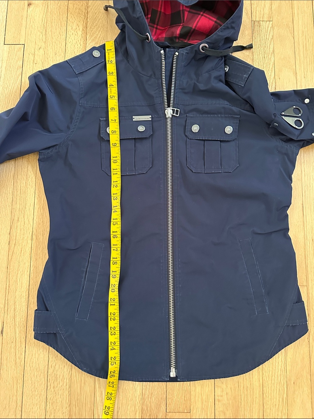 Moose Knuckles navy blue bomber rain jacket windbreaker medium - Picture 8 of 16
